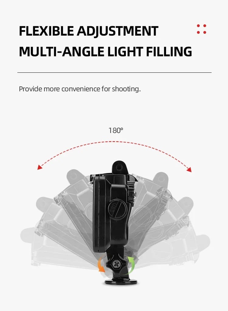 Jmary High-Performance Waterproof RGB Fill Light FM-72RGB Jmary with Multiple Lighting Modes - Image 3