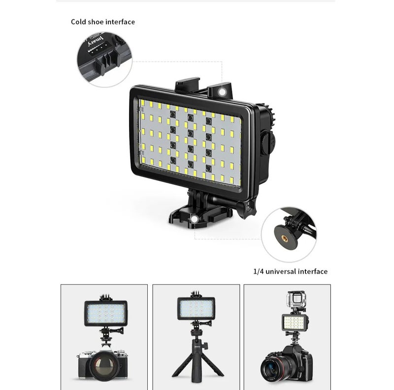 Jmary High-Performance Waterproof RGB Fill Light FM-72RGB Jmary with Multiple Lighting Modes - Image 1