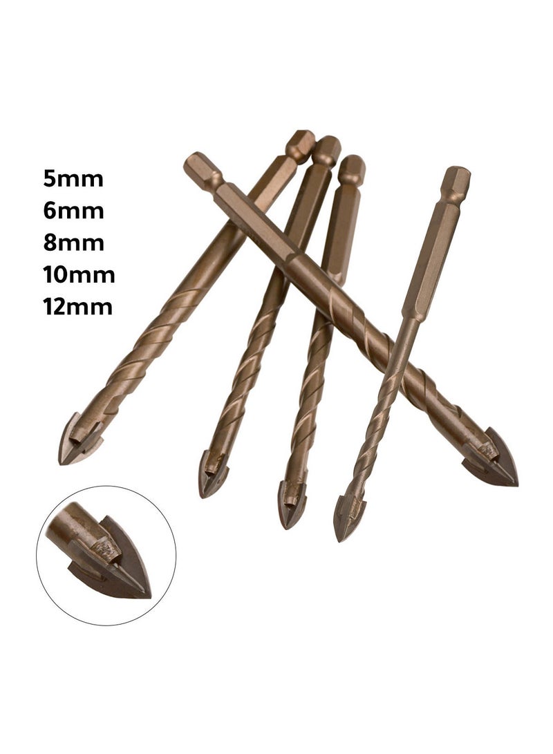 Tools Drill Bit Set Stone Concrete and Ceramic 5mm 6mm 8mm 10mm 12mm - Image 3