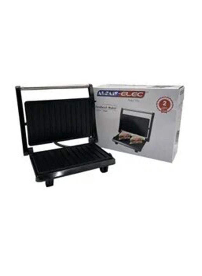 ALSAIF-ELEC Sandwich Maker 2 Slices 750 W E05327 Black - Image 4