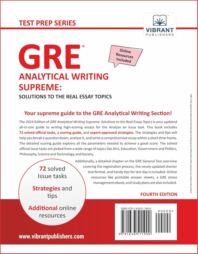 GRE Analytical Writing Supreme: Solutions to the Real Essay Topics - Image 2