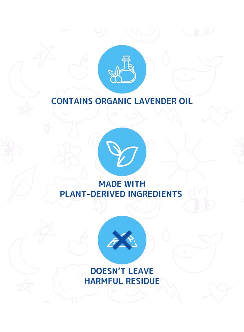 Friendly Organic Baby Laundry Detergent Powder Pack of 2 (2 Kg) | Lavender Scented Formula for Sensitive Skin | Gentle & Eco-Conscious Baby Clothes Wash - Image 2