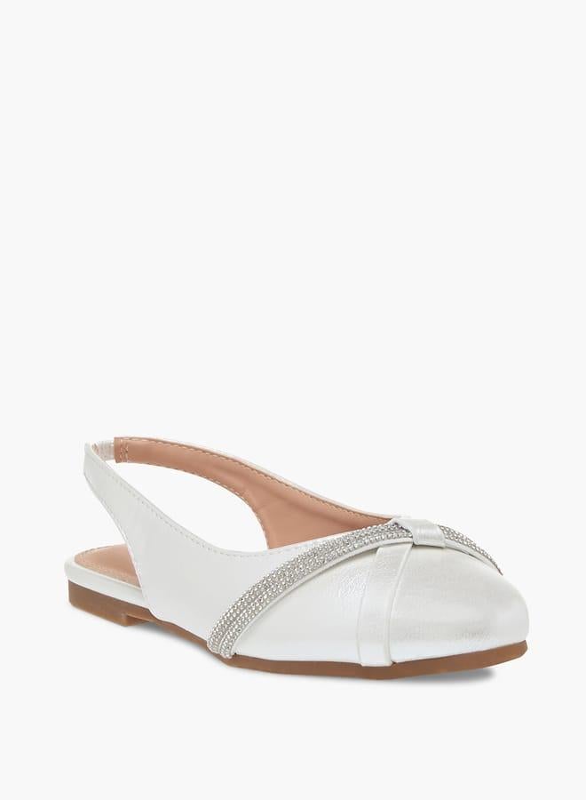 Flora Bella By Shoexpress Girls Embellished Slingback Shoes - Image 1