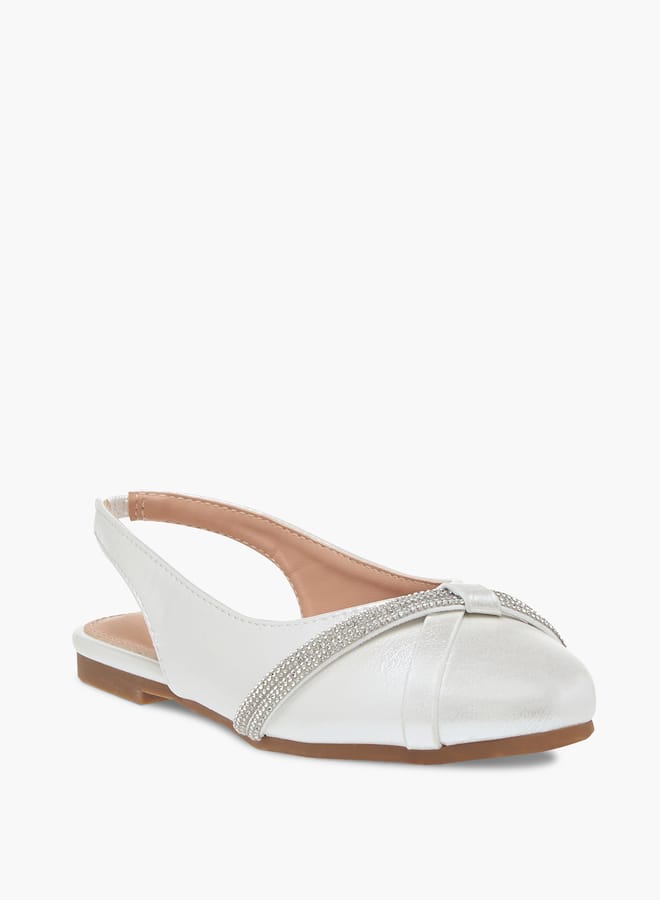 Flora Bella By Shoexpress Girls Embellished Slingback Shoes  - Image 1