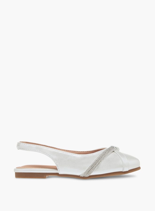 Flora Bella By Shoexpress Girls Embellished Slingback Shoes  - Image 3