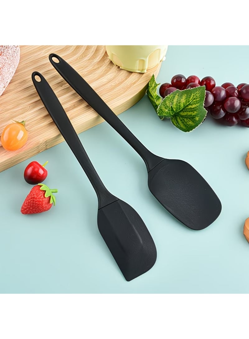 ZedAura Silicone Spatula Set, 6 Pieces Food Grade Kitchen Utensils with Silicone Brush Heat Resistant BPA-free Rubber Spatula for Scraping, Baking, Cooking, Mixing - Image 5