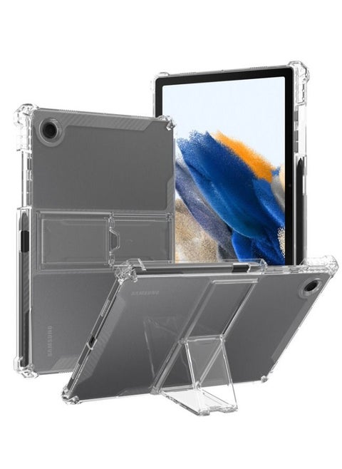 Samsung Galaxy Tab A8 Case 10.5 Inch 2022 Model (SM-X200/X205), Durable Shockproof Cover with Kickstand and Pencil Holder, Four Corner Airbag Protective Case for Samsung A8 Tablet (Clear)