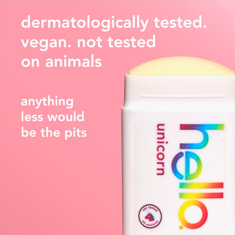 hello Unicorn Aluminum Free Deodorant for Women, Girls, Safe for Kids, Dermatologically tested, Natural Fragrance, 2 Pack - Image 5