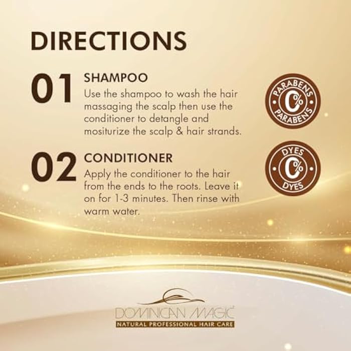 Dominican Magic Coconut Detangler Shampoo and Conditioner - Natural Hydrating Shampoo and Conditioner with Coconut Oil and Aloe Vera for Dry Hair, (1 Gal x 2) - Image 5