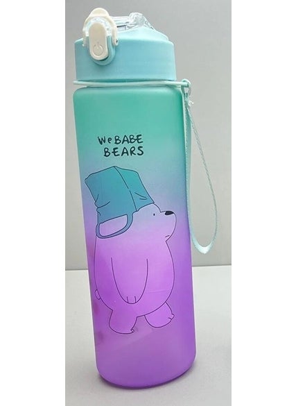 quokka Life Double Color Tritan Flask 800 ml Green-Purple 