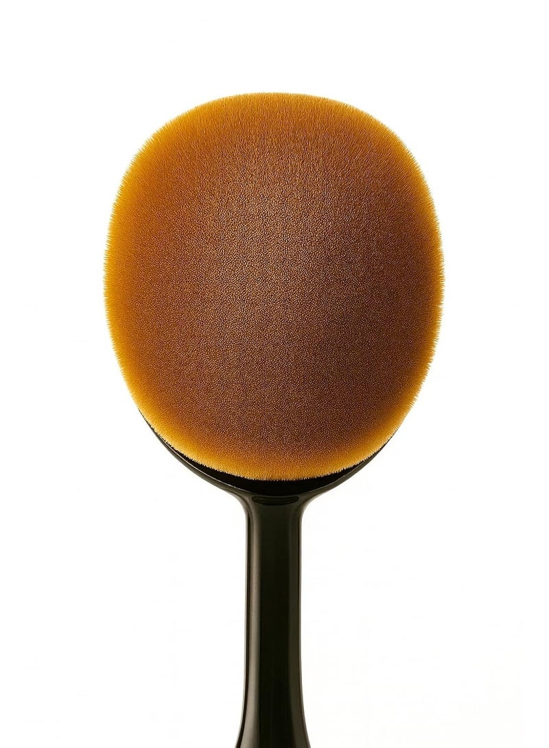Sedell Paris VelvaTouch Tooth-Type Oval Foundation Brush – Soft, Flexible Bristles for a Smooth, Streak-Free Base Finish - Image 4