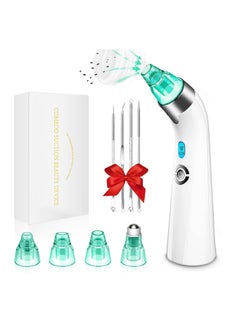 Excefore Blackhead Remover Vacuum, Electric Pore Blackhead Extractor, Facial Pore Cleaner-5 Suction Power, Pore Cleaner, USB Rechargeable Pimple Sucker, Vacuum Blackhead Remover Tools and 5 Probes  - Image 1