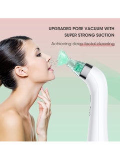 Excefore Blackhead Remover Vacuum, Electric Pore Blackhead Extractor, Facial Pore Cleaner-5 Suction Power, Pore Cleaner, USB Rechargeable Pimple Sucker, Vacuum Blackhead Remover Tools and 5 Probes  - Image 2