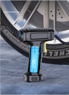 SUITU 150PSI Wireless Tire Inflator,Portable Compressor Air Pump,Fast Tyre Inflation with Digital Digital Display with Emergency Led Light for Cars,Motorcycles, Bikes,Balls  - Image 2