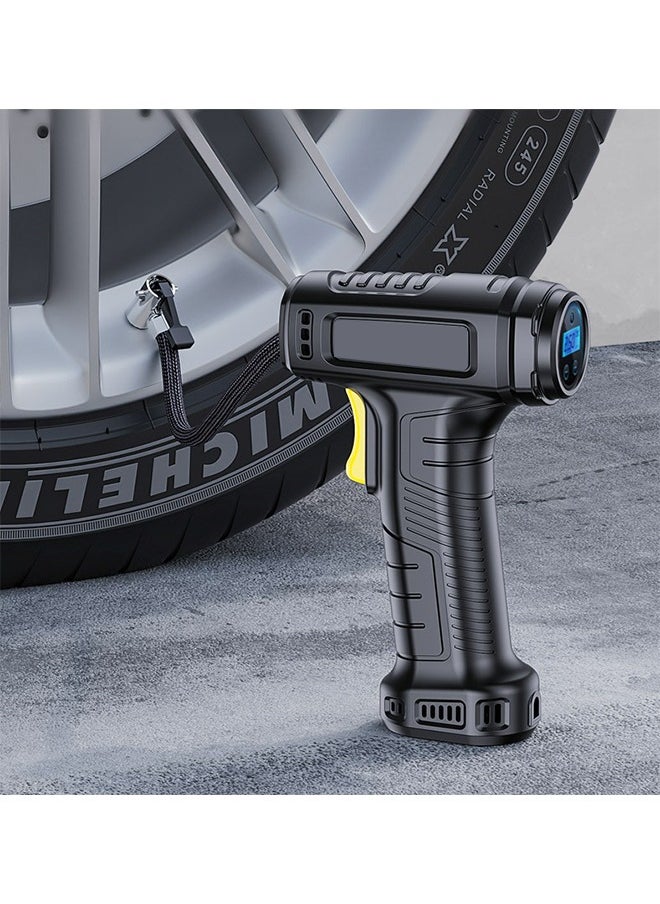 SUITU - 150PSI Wireless Tire Inflator,Portable Compressor Air Pump,Fast Tyre Inflation with Digital Digital Display with Emergency Led Light for Cars,Motorcycles, Bikes,Balls - Image 1