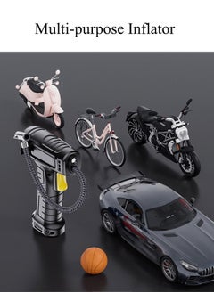 SUITU 150PSI Wireless Tire Inflator,Portable Compressor Air Pump,Fast Tyre Inflation with Digital Digital Display with Emergency Led Light for Cars,Motorcycles, Bikes,Balls  - Image 5