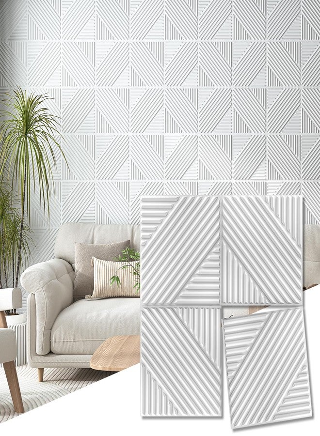 Art3d 33-Pack 3D Wall Panels for Interior Wall Decor, Textured Accent Walls Paneling for Living Room, Bedroom, TV Background, 12"x12" White - Image 1