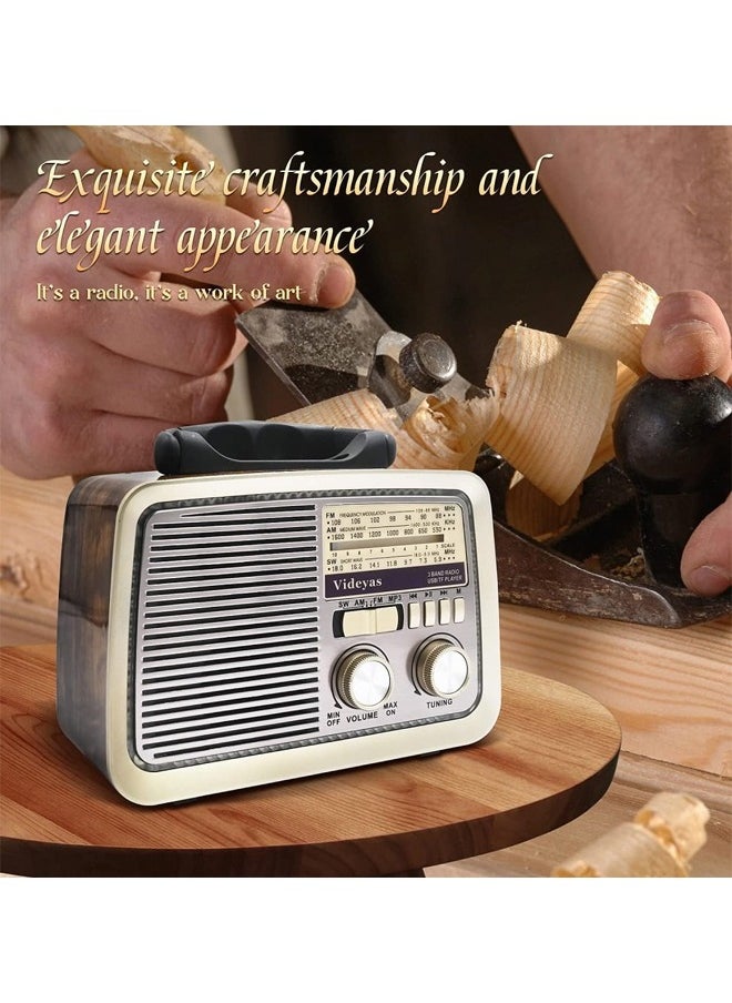 Generic - A portable radio that works with Bluetooth technology and is equipped with a USB port, a memory slot, a headphone jack, and contains a flashlight - Image 1
