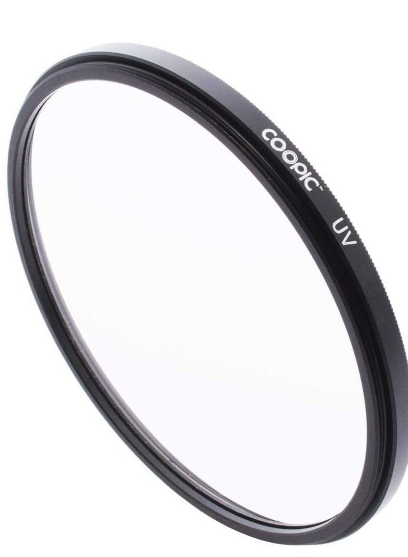 Coopic 55mm UV Filter Lens Protector Compatible with Canon Nikon DSLR Cameras  - Image 1