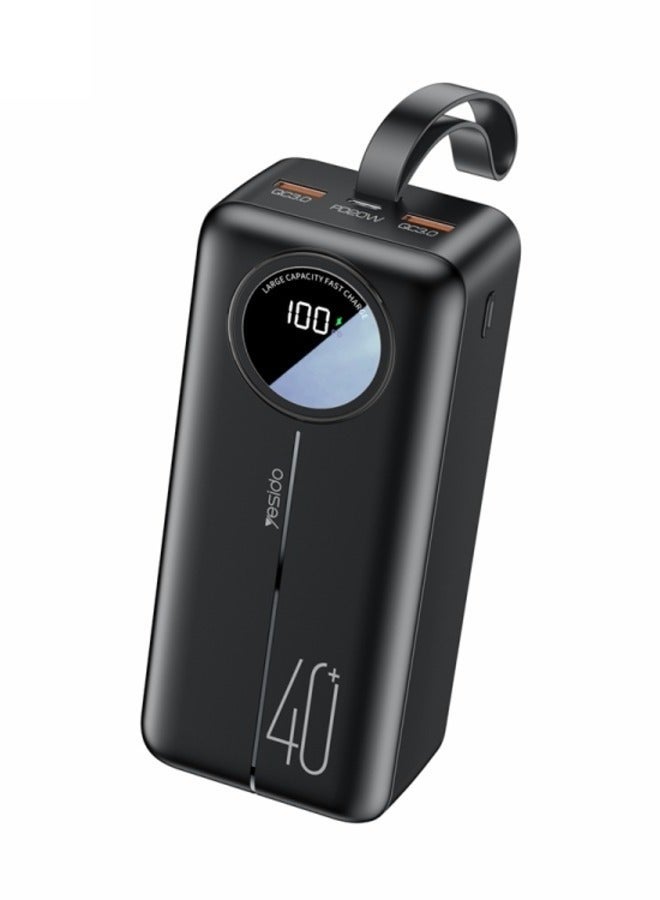 Gravity Yesido YP43 40000mAh Dual USB + Type-C Digital Display Fast Charging Power Bank(Black) - Image 1