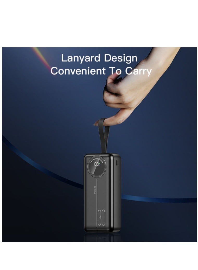 Gravity Yesido YP43 40000mAh Dual USB + Type-C Digital Display Fast Charging Power Bank(Black) - Image 3