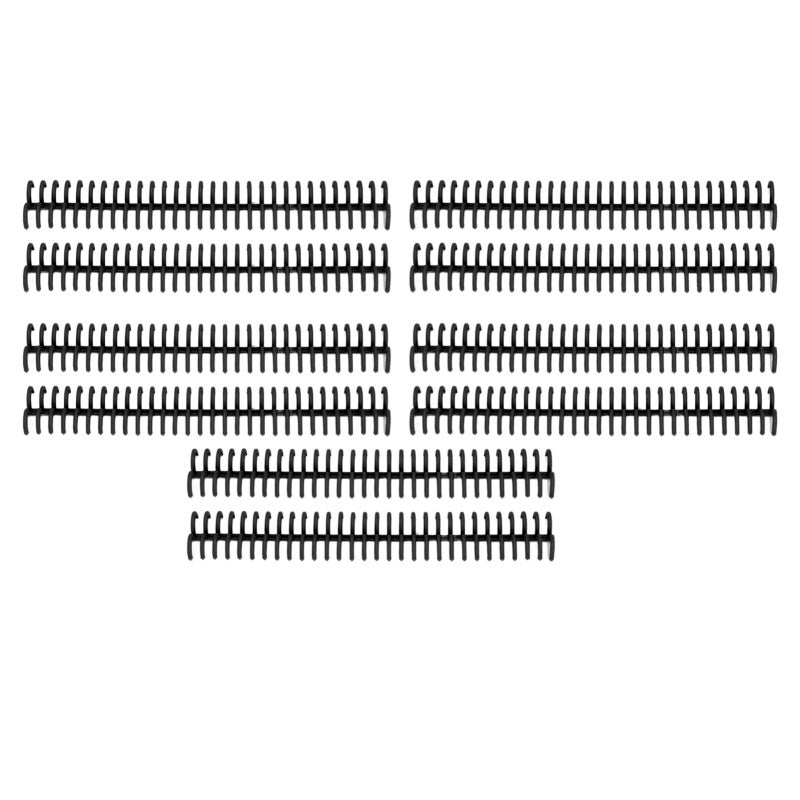Comb Binding Spine 19mm Diameter 30 Rings 150 Sheets Capacity Plastic Binding Comb - 28cm Length 10 Pack for Loose Leaf Notebooks Calendars Reports - Image 2