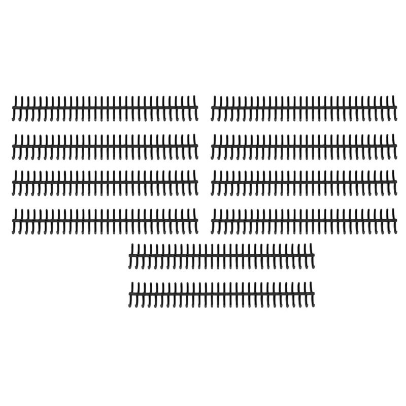 Comb Binding Spine 19mm Diameter 30 Rings 150 Sheets Capacity Plastic Binding Comb - 28cm Length 10 Pack for Loose Leaf Notebooks Calendars Reports - Image 3