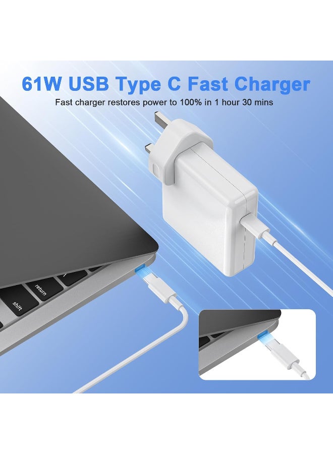 Zexen 61W USB C Charger Compatible with Macbook Pro/Air 13 inch 2016-2025 M1 M2 M3 M4 M5 iPad Pro 12.9/11 inch iPhone 17 16 15 14 13 12 Pro/Max Series Type C Power - Image 4