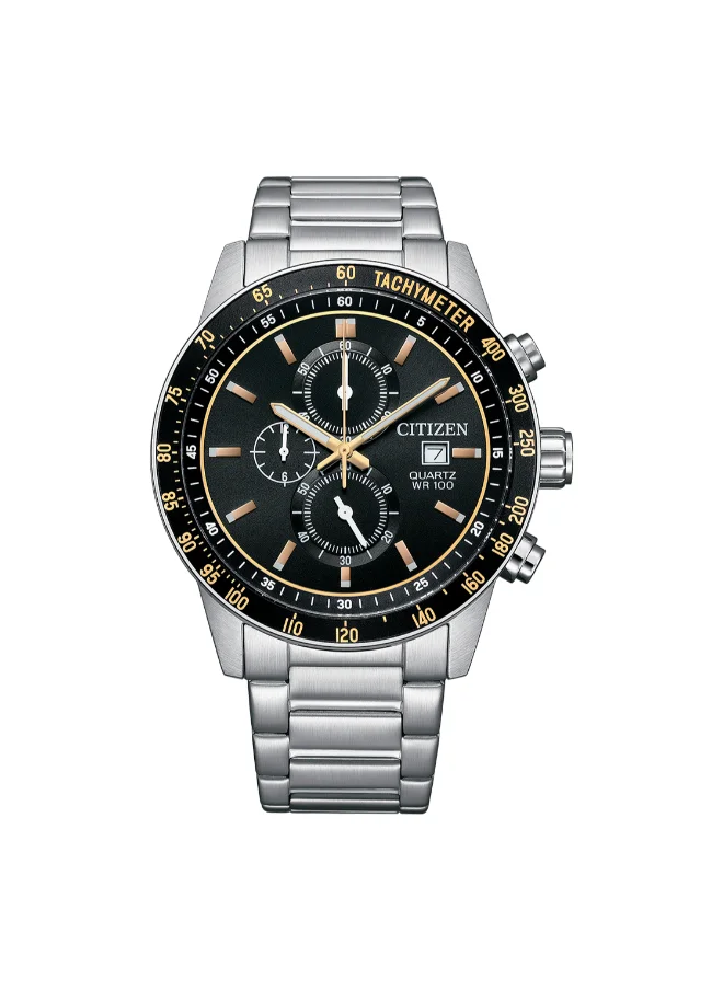 CITIZEN Men's Analog Round Shape Stainless Steel Wrist Watch AN3681-57E - 44 Mm