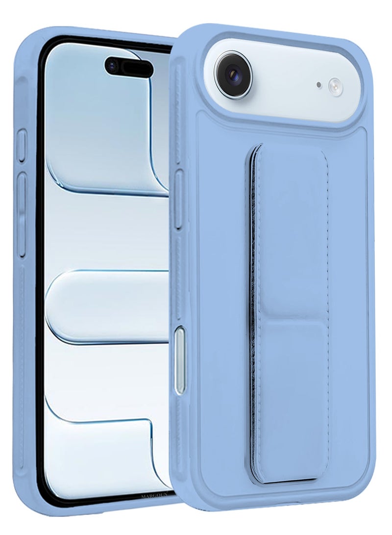 CATANES 2 Packs Premium PU Leather Case for iPhone 17 Air with Stand Function Shockproof and Anti Scratch Finger Grip with Privacy Screen Protector - Image 4