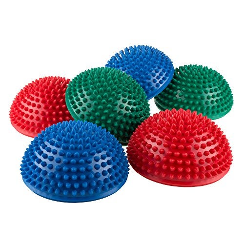 Hey Play Hey! Play! Balance Pods- Hedgehog Style Balancing and Stability Half Dome Stepping Stones for Exercise- Set of 6 for Kids and Adults - Image 5