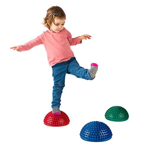 Hey Play Hey! Play! Balance Pods- Hedgehog Style Balancing and Stability Half Dome Stepping Stones for Exercise- Set of 6 for Kids and Adults - Image 3