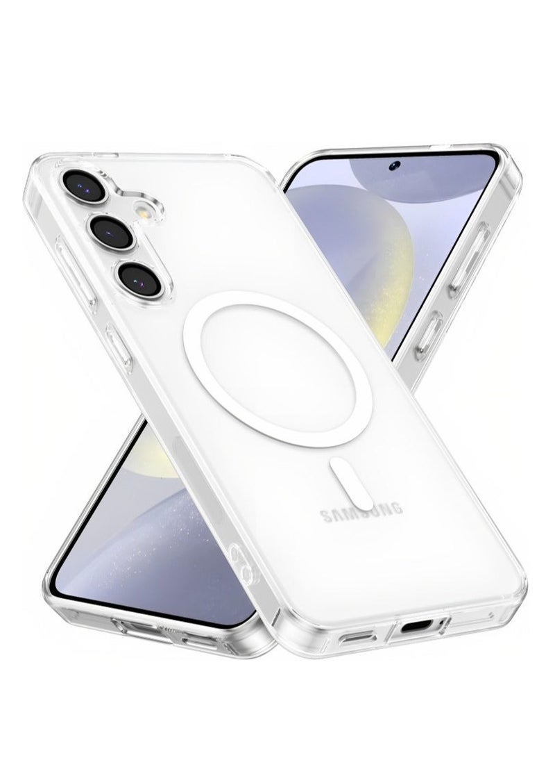 ELTRAZONE Samsung Galaxy S25 Clear Case | Crystal Transparent Non-Yellowing Shockproof Cover | Slim Fit, Anti-Scratch, Wireless Charging Compatible Magnetic Case for Samsung Galaxy S25 (6.2-Inch) - Image 1