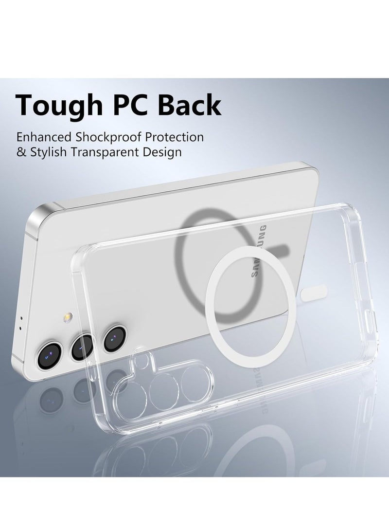 ELTRAZONE Samsung Galaxy S25 Clear Case | Crystal Transparent Non-Yellowing Shockproof Cover | Slim Fit, Anti-Scratch, Wireless Charging Compatible Magnetic Case for Samsung Galaxy S25 (6.2-Inch) - Image 4
