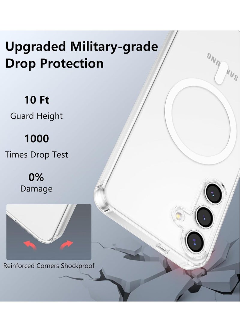 ELTRAZONE Samsung Galaxy S25 Clear Case | Crystal Transparent Non-Yellowing Shockproof Cover | Slim Fit, Anti-Scratch, Wireless Charging Compatible Magnetic Case for Samsung Galaxy S25 (6.2-Inch) - Image 3