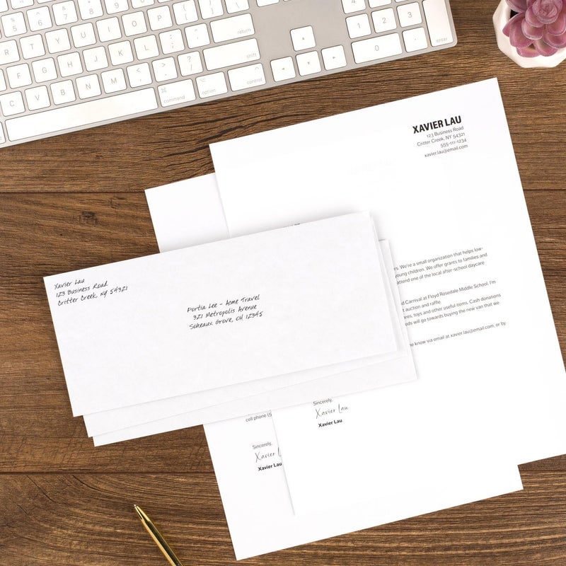 Mead #10 Security Business Envelopes Letter Size 4-1/8" x 9-1/2" – Peel and Seal, Privacy Lined, No-Window, Press-It Seal-It Self-Adhesive for Home & Office Mailing, 500 Count (740010) - Image 4