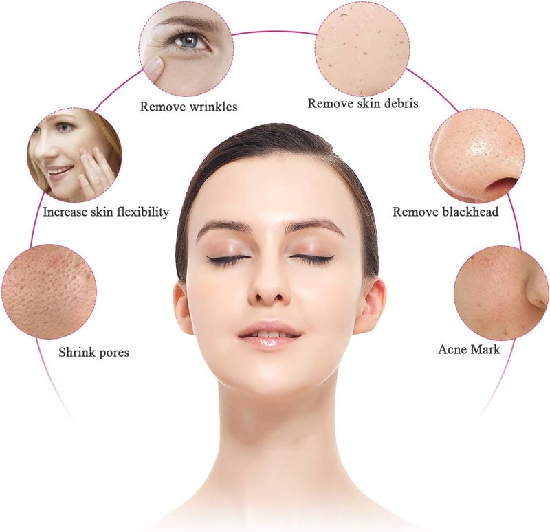 AOKO Microdermabrasion Diamond Machine, AOKO Suction Power Professional Dermabrasion Skin Care Home Use Massager Face Skin Peeling Lifting Tighten Wrinkle Black Head Remover Beauty - Image 2