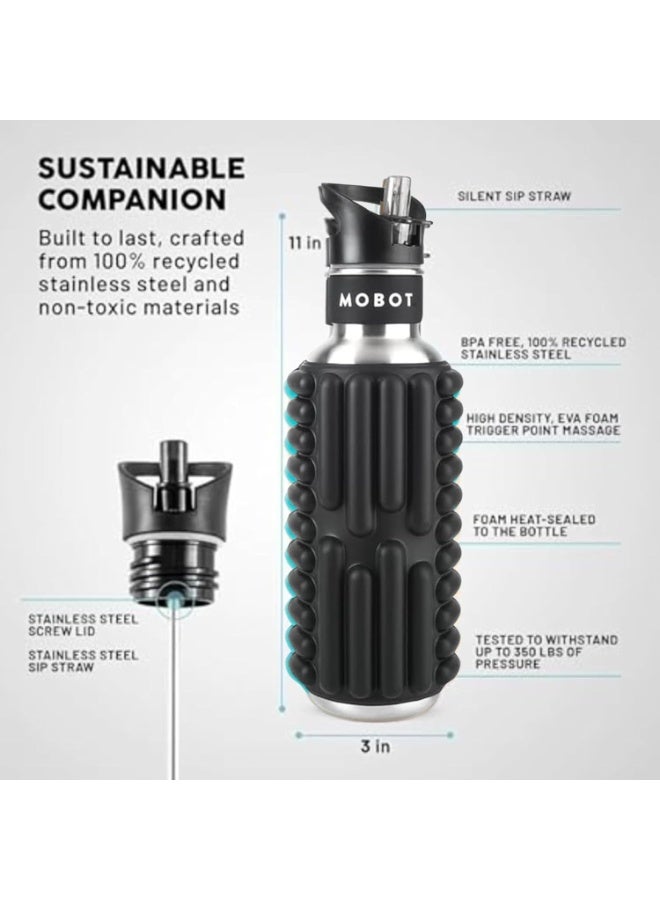 MOBOT G-Black Unisex Adult Relaxing Sports Bottle, Black, 798.4ml - Image 5