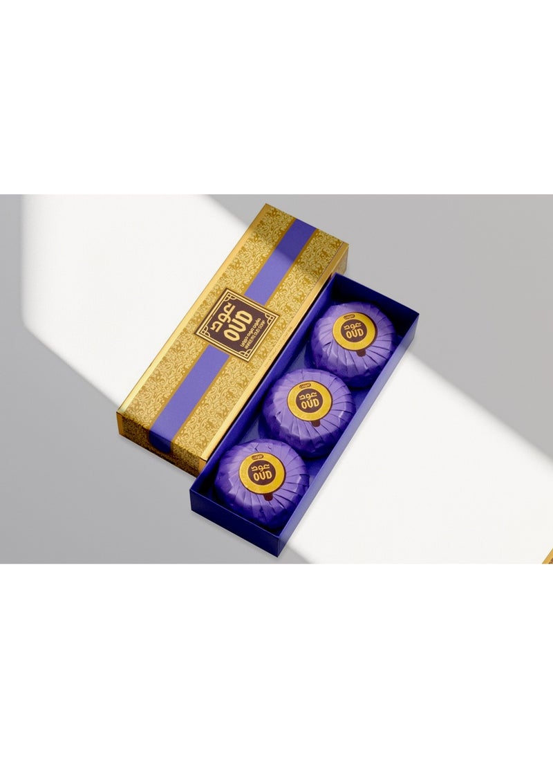 Oud Luxury Collection Oud Soap Hareemi 3 pieces 125 grams  - Image 1