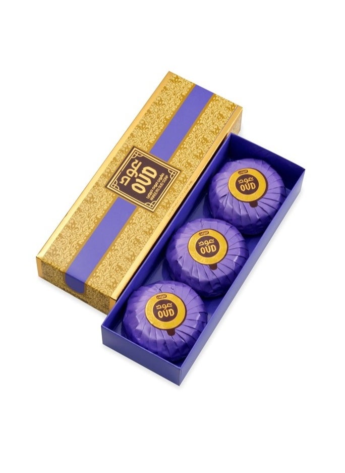 Oud Luxury Collection Oud Soap Hareemi 3 pieces 125 grams  - Image 2