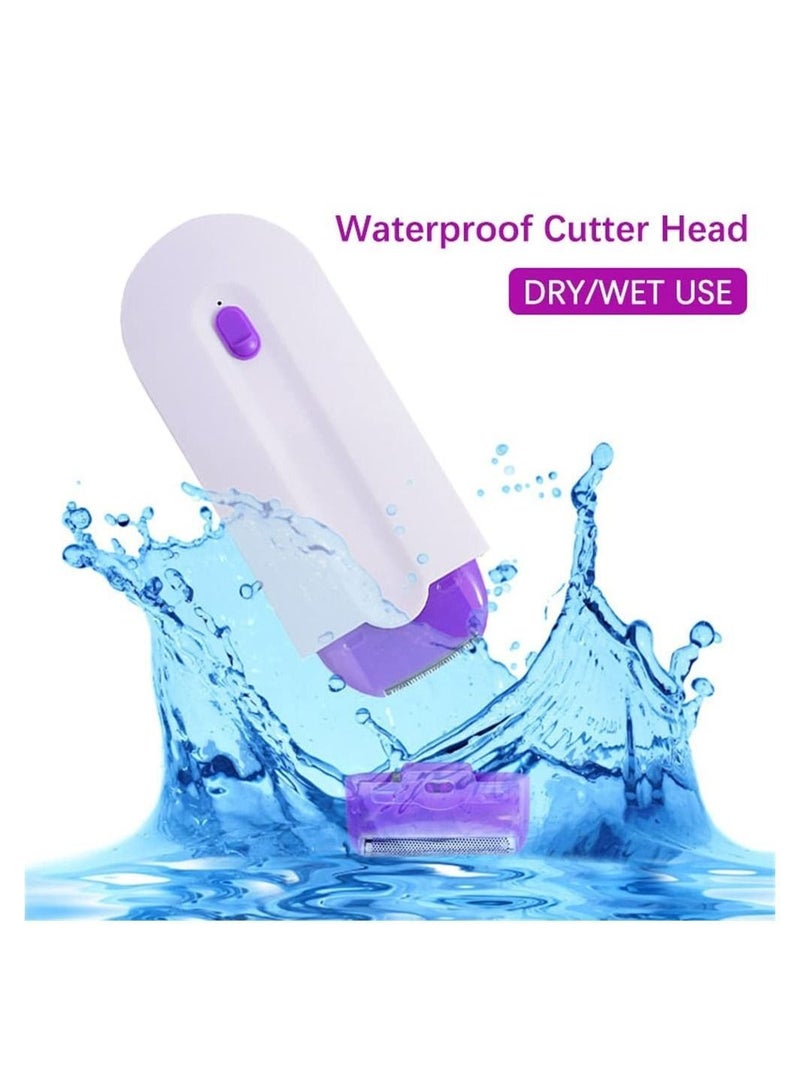 NIBEMINENT Rechargeable Epilator Remover Smooth Touch Painless Hair Removal Instant Pain Free Razor Sensor Light Technology Remove Flawless Facial Apply to Any Part of The Body - Image 2