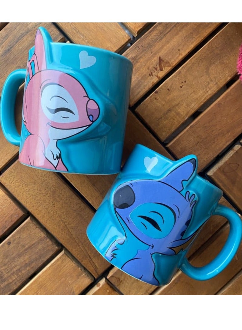 2 Mugs Disney Stitch for Couples and Friends - Image 1