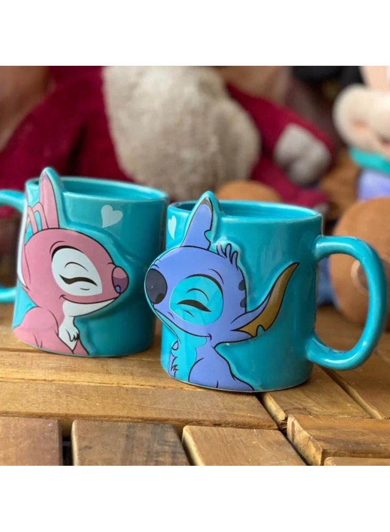 2 Mugs Disney Stitch for Couples and Friends - Image 3