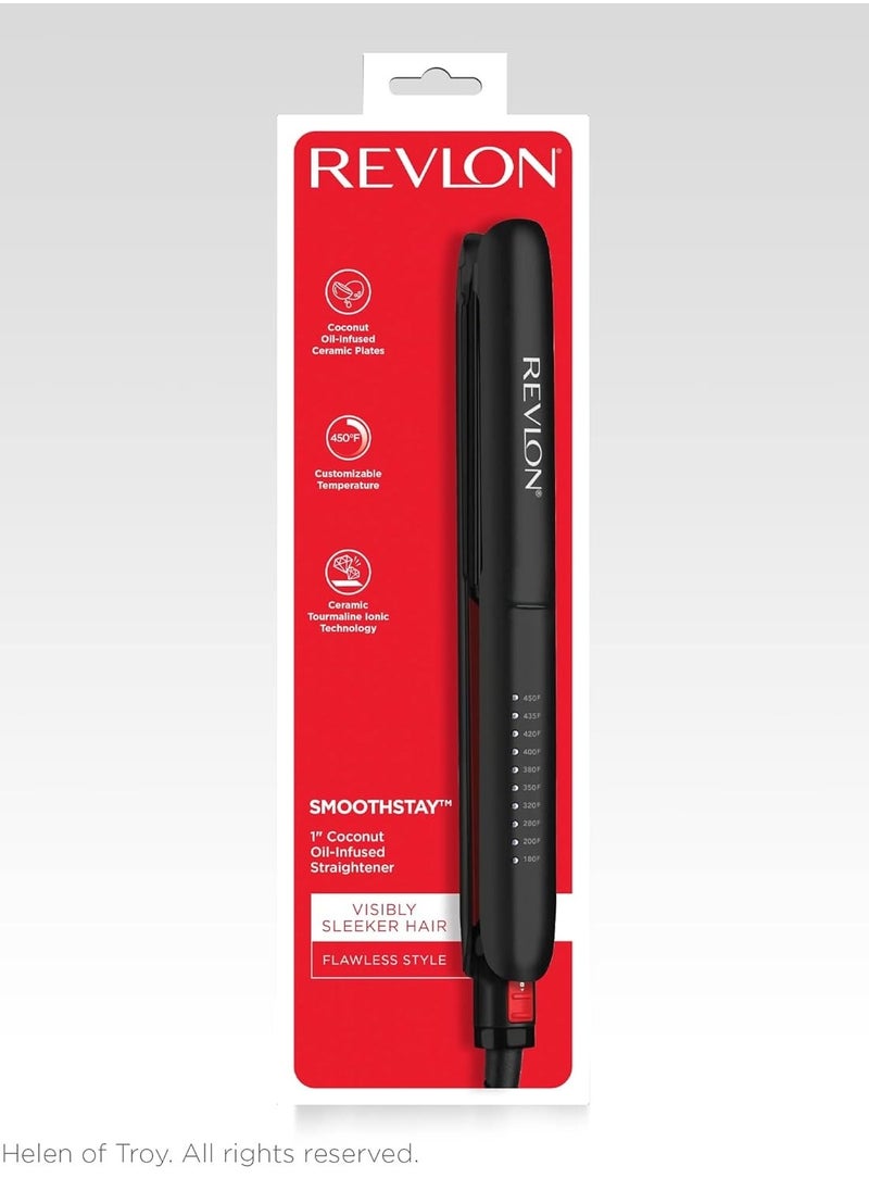 Revlon - ريفلون سموث ستاي مملس الشعر بزيت جوز الهند للحصول على مظهر أملس ولامع - Image 1