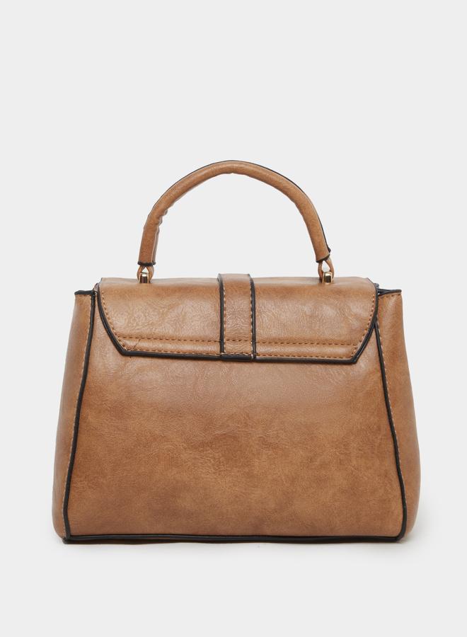 Styli Tan Satchel Handbag - Image 2