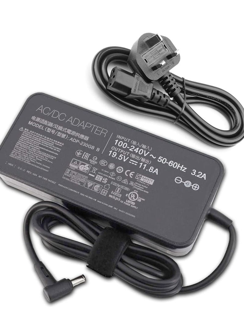 NMT 19.5V 11.8A 230W Power Adapter Charger for Laptop Computer Compatible for Asus ROG Zephyrus GM501GS GX501 GX501V GX501VI GX501VS GX502GW GX502GV GX502 GX501VI-XS75 GX501VI-XS74 ADP-230GB B - Image 1