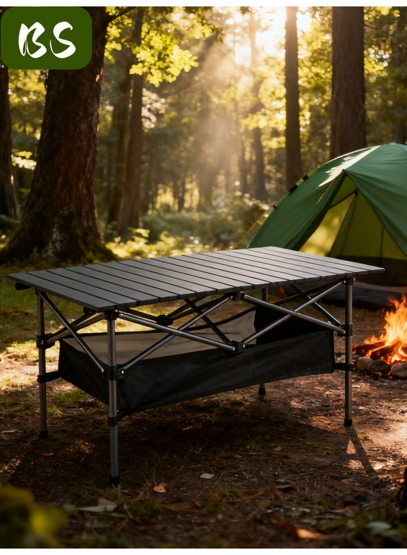 إسكدنيا طاولة تخييم خارجية قابلة للطي | طاولة قابلة للطي مع حقيبة تخزين مقاومة للماء، وحقيبة تخزين كبيرة السعة وحقيبة يد | طاولة نزهة خارجية قابلة للطي/طاولة ظهر | طاولة ألومنيوم خفيفة الوزن وقابلة للحمل - Image 3