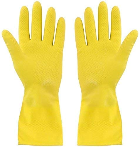 RSP Quality bit® Rubber Hand Gloves - Reusable - Used for Washing, Cleaning, Kitchen, Garden (2) - Image 1