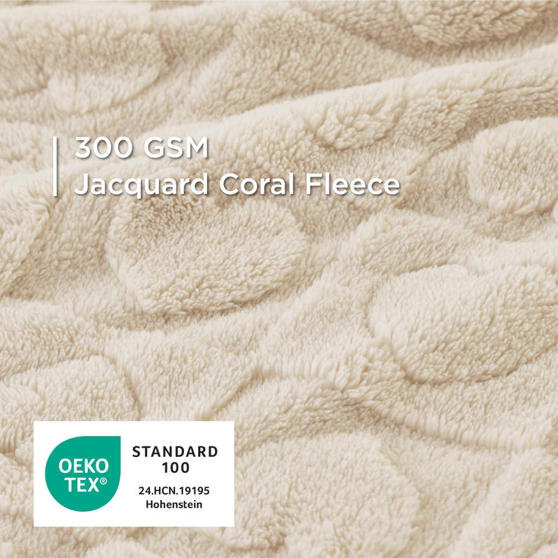 Bedsure Dog Blankets for Large Dogs Washable - Fluffy Fuzzy Cat Puppy Blanket with Premium 300GSM Coral Fleece Soft for Pet Kitten Doggy, White, 40x50IN - Image 2