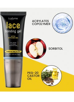 Luxfume Lace Bonding Gel Wig Glue Lace Bond Glue New Brush Head Design Bold Hold Lace Adhesive Gelly Strong Hold Clear Formula Temporary Daily Hold for Lace Front Wigs and Hair  - Image 5